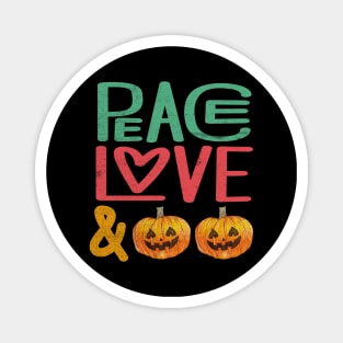 Peace Love Pumpkin Magnet